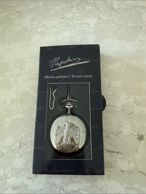 Silver Eagle Pocket Watch in Box